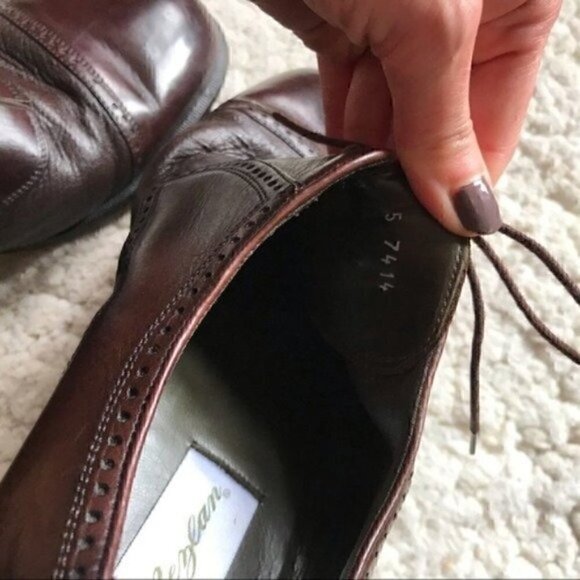 Mezlan: Classic Brown Leather Oxford Loafers Sz 10 - Picture 8 of 8